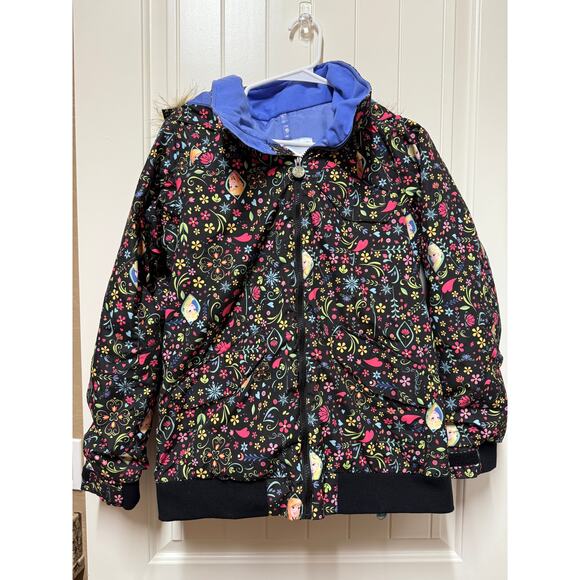 Burton LIMITED Disney Frozen Girls Twist Bomber Jacket Elsa & Anna XL - Picture 2 of 10